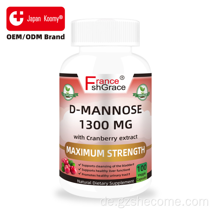 Shecome Cranberry D-Mannose-Kapseln für die Gesundheit der Harnwege